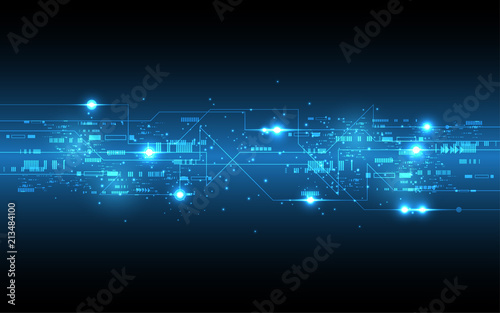 Abstract technology background Hi-tech communication concept innovation background vector illustration
