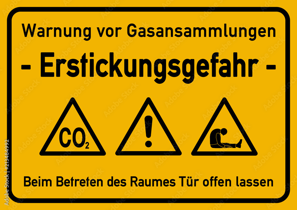 ms9 MarkierungSchild - A2 Poster - Warnzeichen: Warnung vor