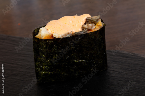 Delicious vegetable sushi