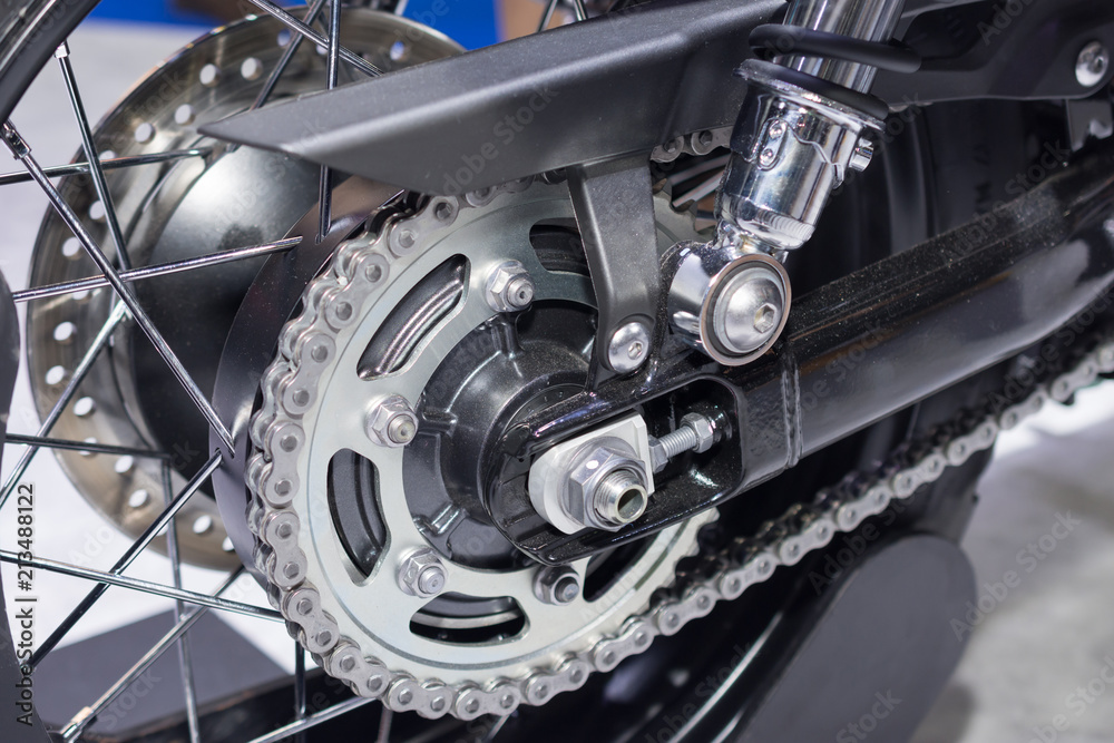 rear chain and sprocket of motorcycle wheel rear chain and sprocket of motorcycle wheel