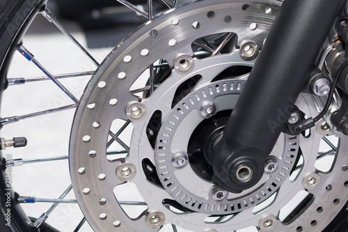 Motorcycle disk brake system