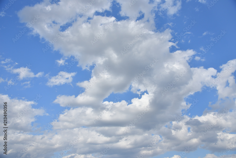 blue sky and clouds