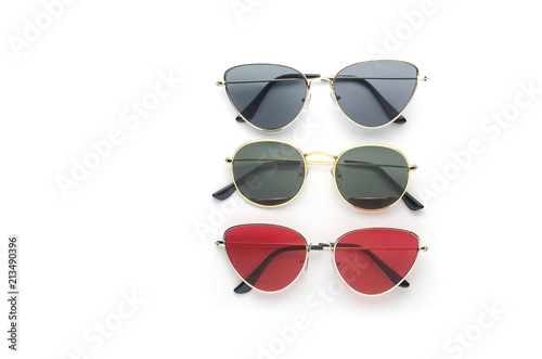 sunglasses in trendy retro style 90s and 80s