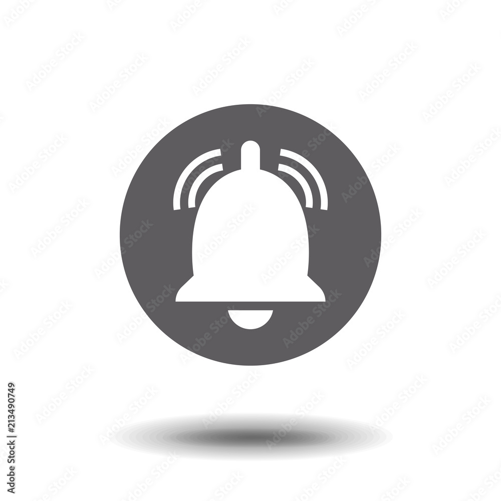 Bell icon vector, Alarm, service sign Isolated on white background. Trendy Flat style for graphic design, logo, Web site, social media, UI, mobile app. Bell icon vector, Alarm, service sign Isolated on white background. Trendy Flat style for graphic design, logo, Web site, social media, UI, mobile app.