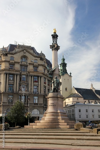 Adam Mickiewicz Column in Lviv, Ukraine