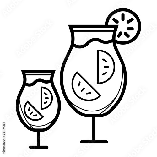 Summer Drinks Icon vector