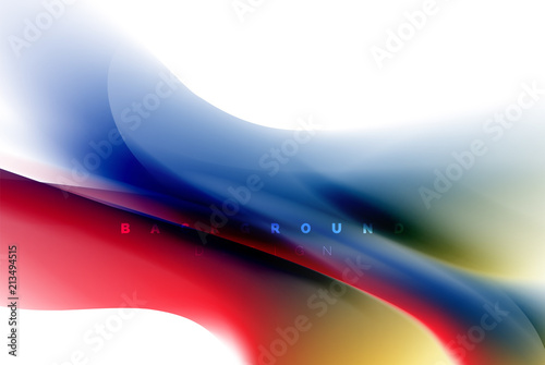 Holographic paint explosion design, fluid colors flow, colorful storm. Liquid mixing colours motion concept, trendy abstract background layout template for business presentation, app wallpaper banner