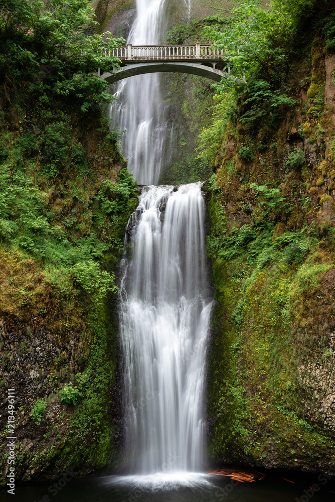 Fototapeta premium Multnomah Falls w Columbia River Gorge, Oregon, USA
