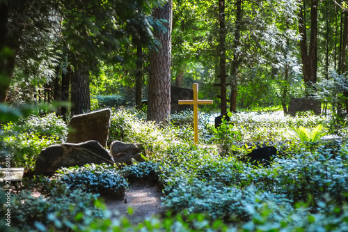 old Christian cemetery in Riga, Latvia