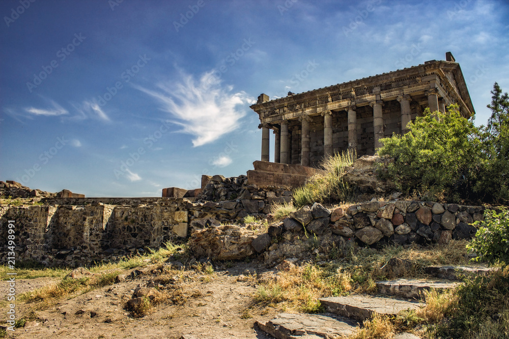 The pagan temple of Garni in Armenia.