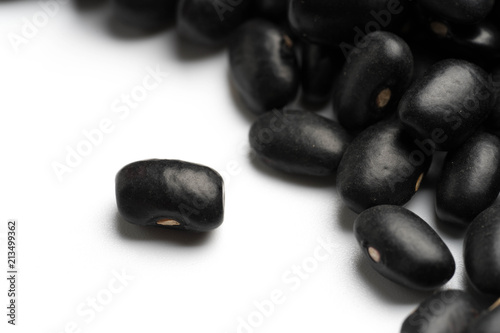 black beans isolated on white