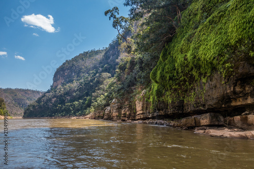 Manambolo river canoeing under the sun