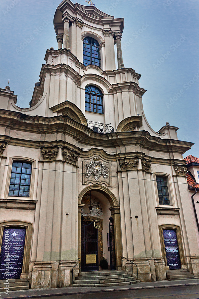 Church of the Holy Trinity in Krakow.  Sights of Poland