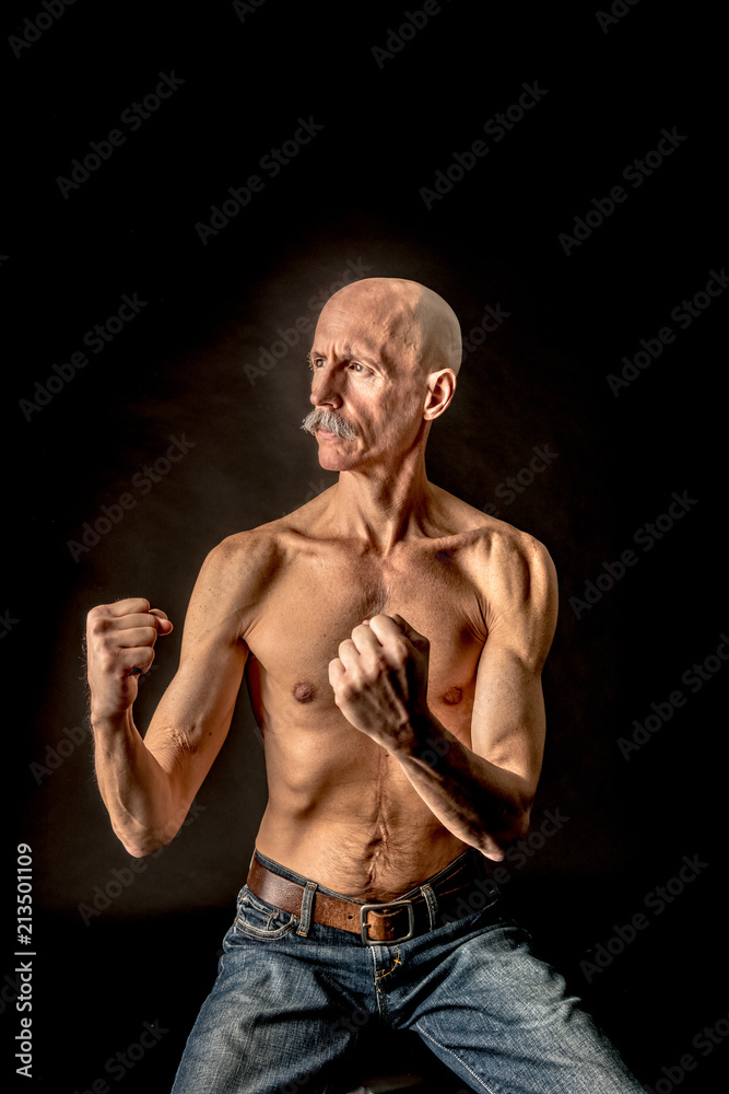 Old man portrait in pose Old man portrait in pose