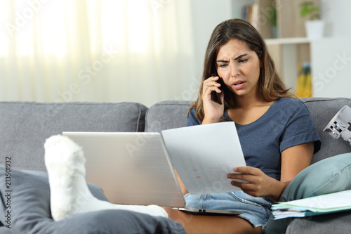 Angry disabled self employed claiming on phone