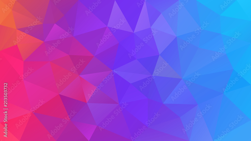 vector abstract irregular polygonal background - triangle low poly pattern - neon holographic rainbow full color gradient - orange, hot pink, magenta, purple, violet, blue vector abstract irregular polygonal background - triangle low poly pattern - neon holographic rainbow full color gradient - orange, hot pink, magenta, purple, violet, blue