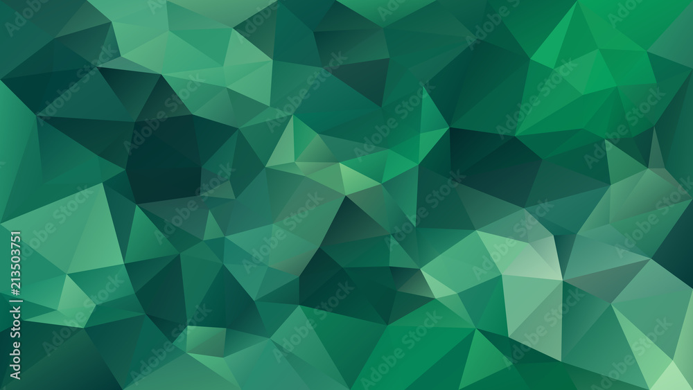 vector abstract irregular polygonal background - triangle low poly pattern - medium green color vector abstract irregular polygonal background - triangle low poly pattern - medium green color