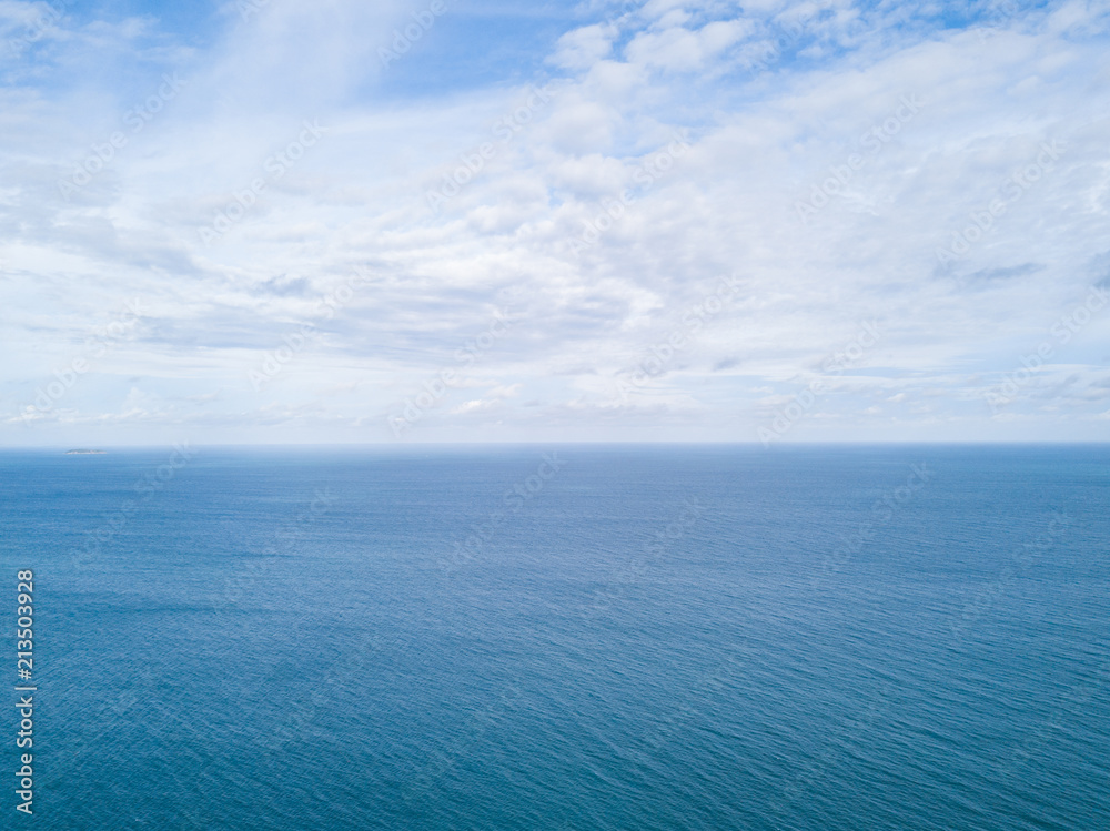 Clouds, sea and sky in bright days.