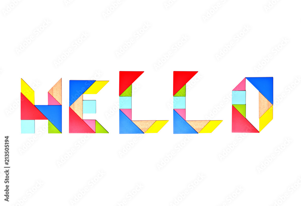 English alphabet color mosaic English alphabet color mosaic