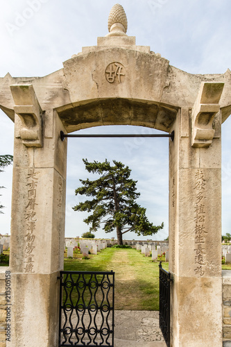 Chinese cemetery of Noyelles sur Mer photo
