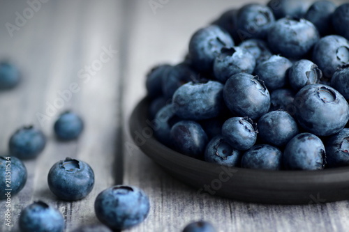 Blueberries on plate