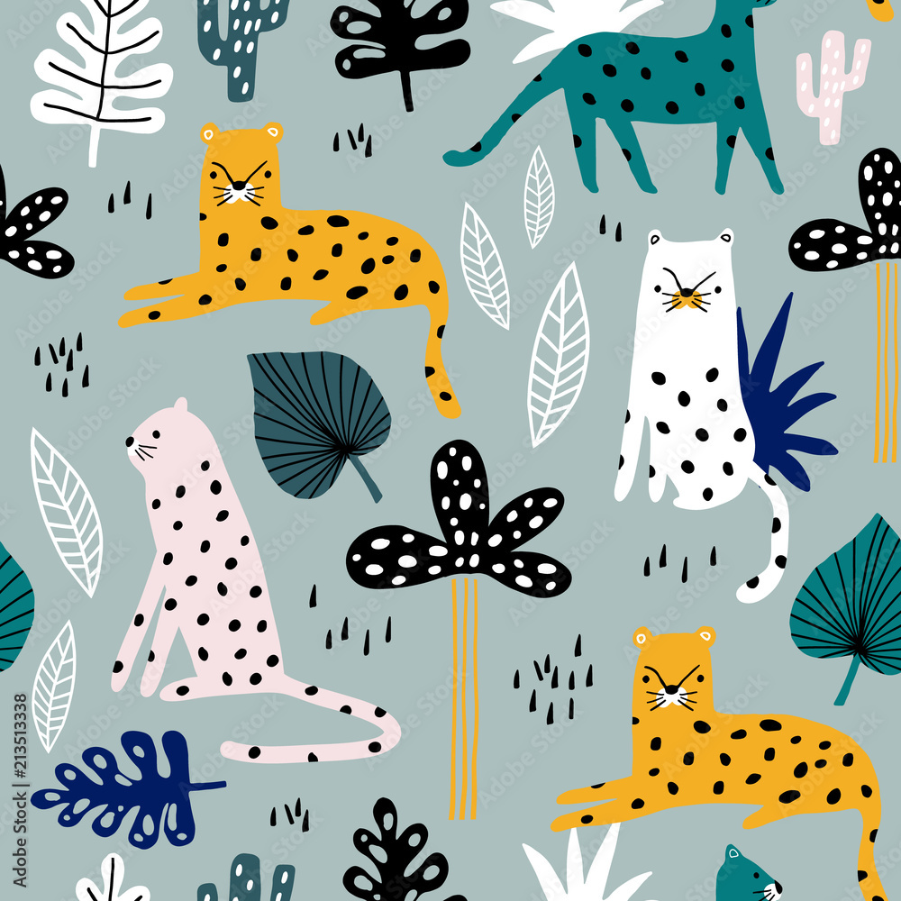 Children's animals in Scandinavian style