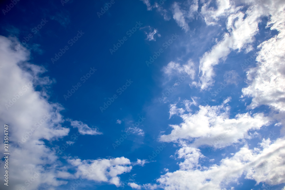 Abstract Natural cloud on blue sky background