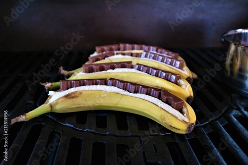 Schokobananen auf dem Grill
