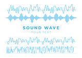 Vector sound. Soundwave musical icons. Radio wave vector