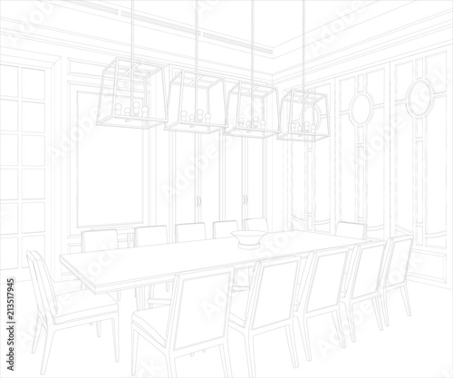 3D Graphical drawing interior