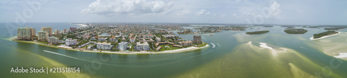 Aerial panorama Marco Island Florida