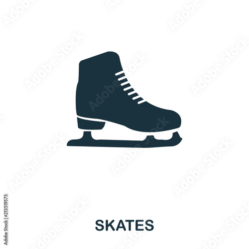 Skates icon. Premium style icon design. UI. Illustration of skates icon. Pictogram isolated on white. Ready to use in web design, apps, software, print.
