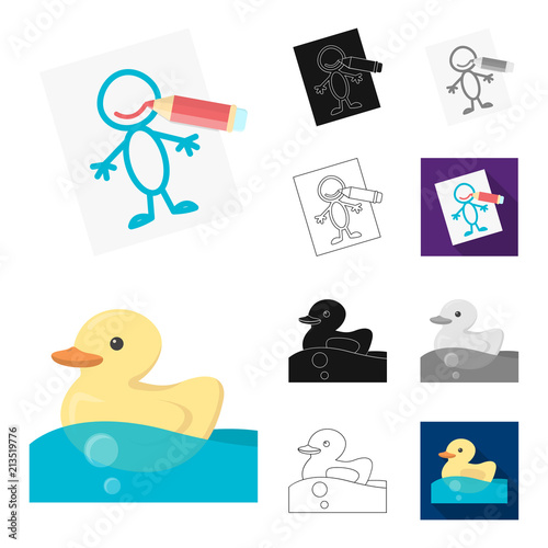 Children toy cartoon,black,flat,monochrome,outline icons in set collection for design. Game and bauble vector symbol stock web illustration.