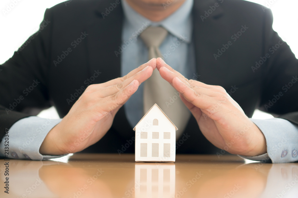 Real estate insurance concept Real estate insurance concept