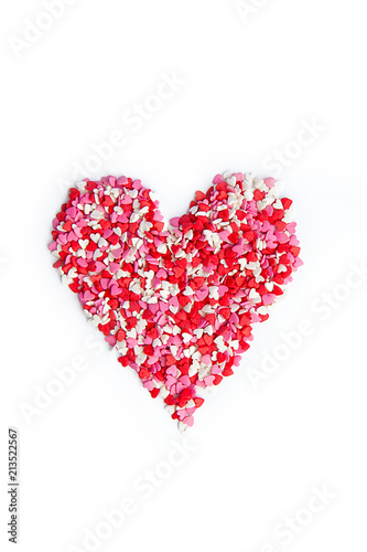 Candy Hearts isolated. Valentine s Day