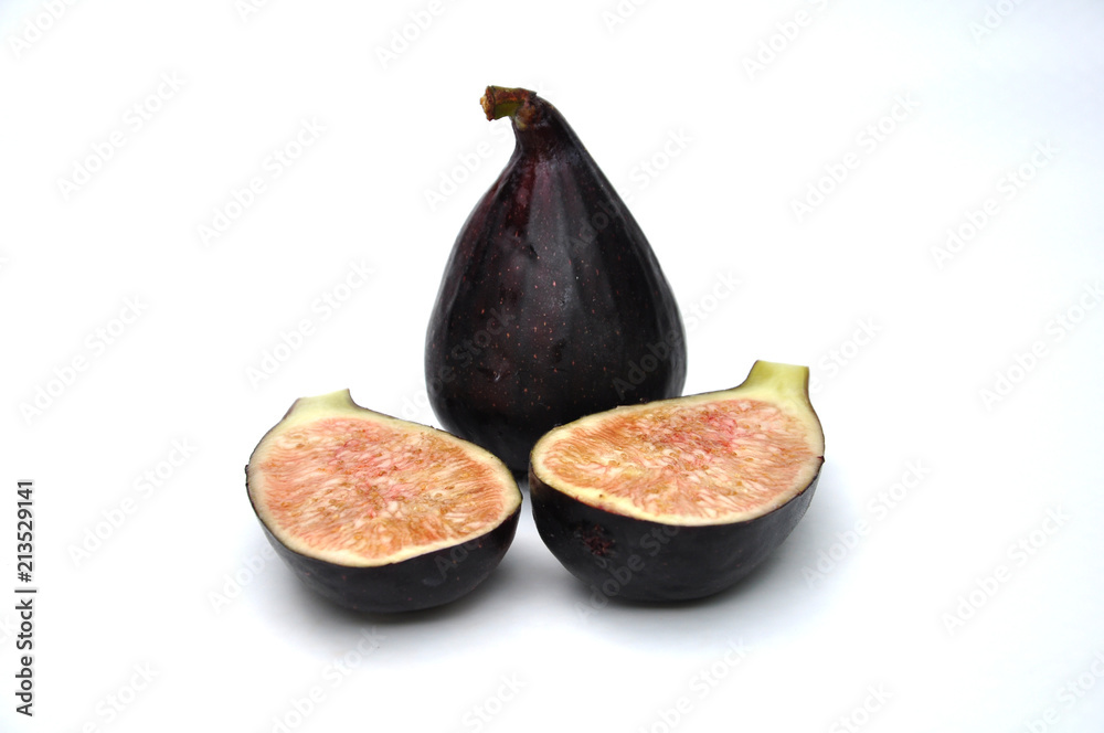 close up of figs isolated white background close up of figs isolated white background