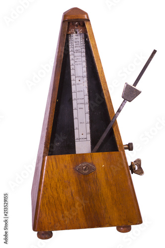 A metronome is a device that produces an audible beat—a click at regular intervals that the user can set in beats per minute. Musicians use the device to practice playing to a regular pulse.