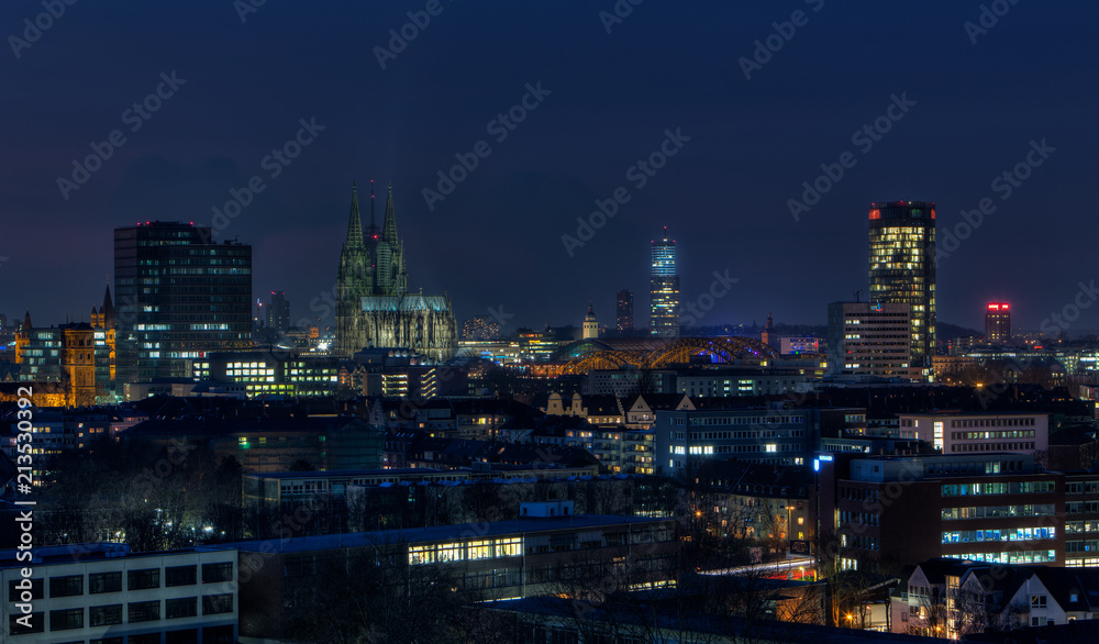 City landscape of Cologne.