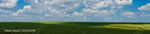 panorama beautiful view landscape field
