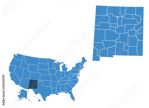 Map of New Mexico state