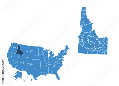 Map of Idaho state