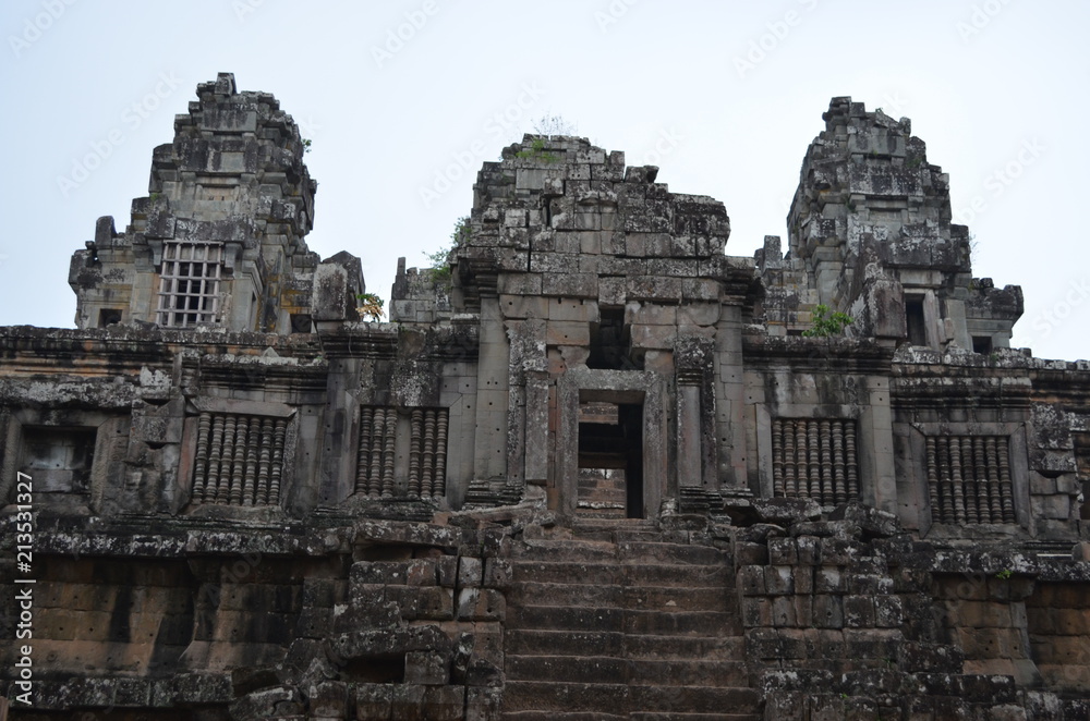 ancient angkor hinduism temple stone cambodia