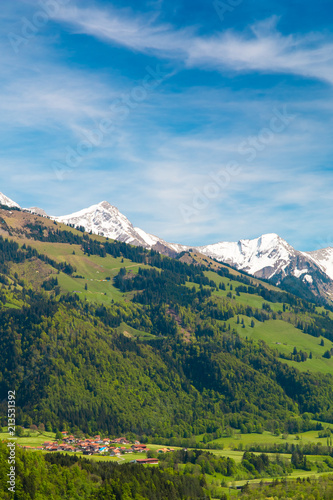Beautiful Swiss Alps landscape. Switzerland, Europe. © volgariver