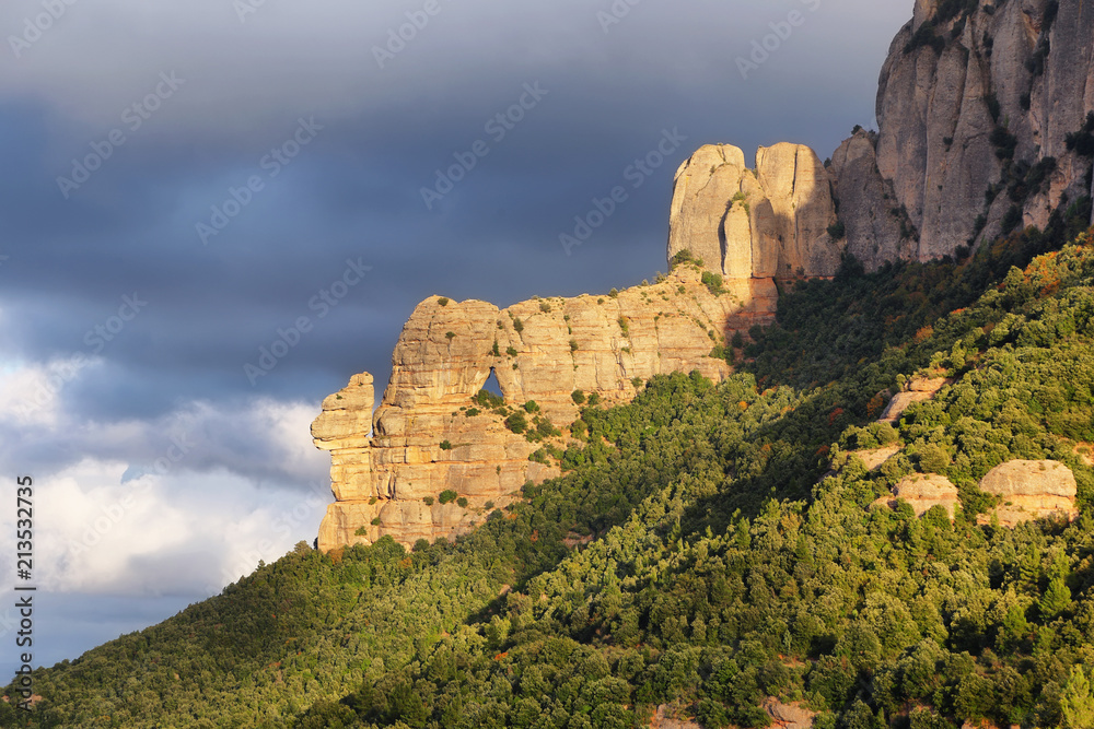 Amazing Mountains in Montserrat in Catalonia Spain