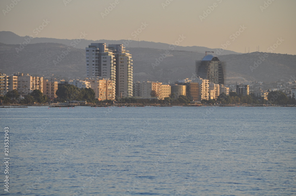 Fototapeta premium The beautiful Limassol Molos in Cyprus