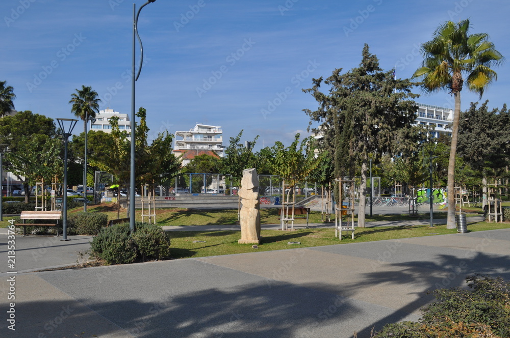 Fototapeta premium The beautiful Limassol Molos in Cyprus