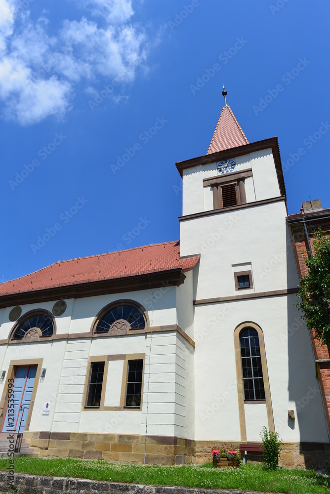 evangelische Kirche in Tauberzell (Adelshofen) Landkreis Ansbach - Mittelfranken 