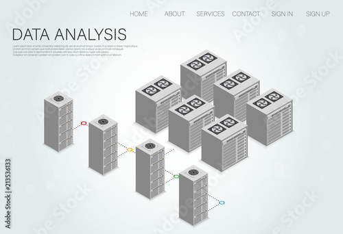 Big data background vector illustration. Data. Flat icon. Data flow vector illustration. D