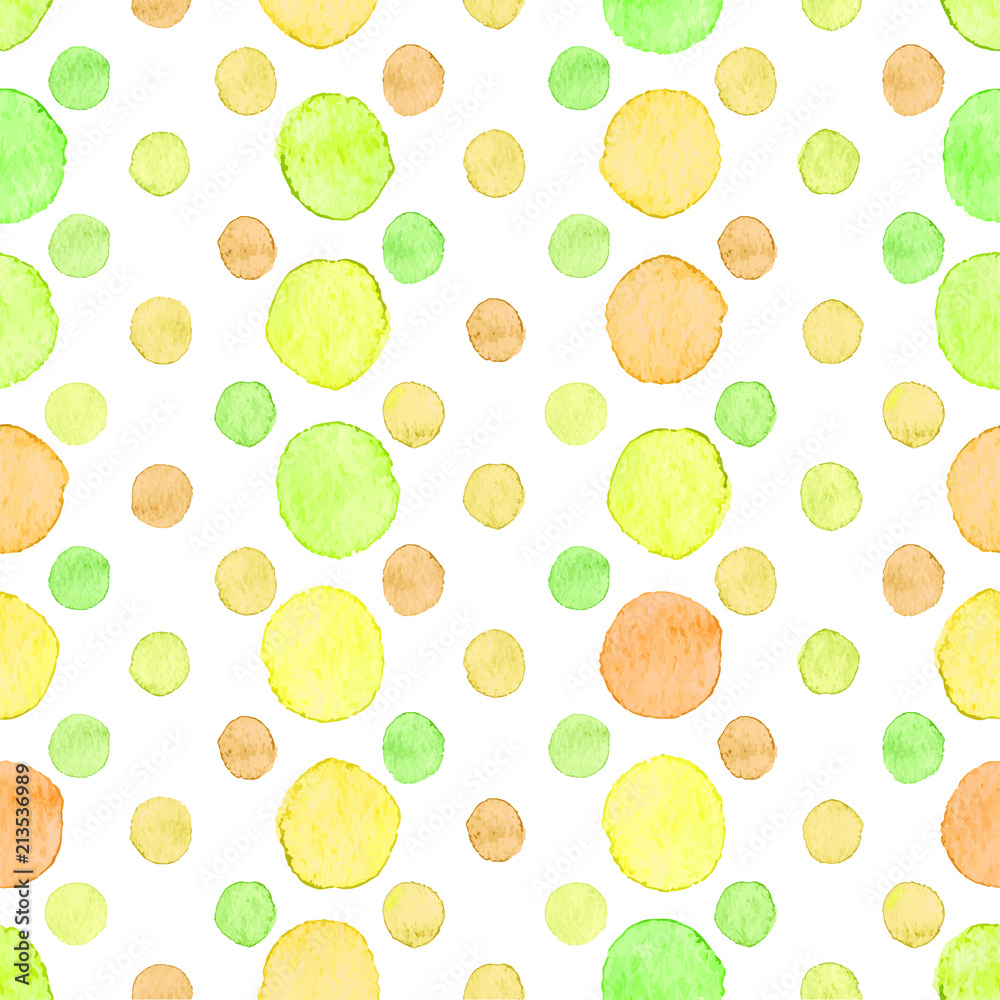 Seamless watercolor dots pattern Seamless watercolor dots pattern