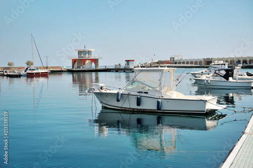 The boats  in Port of Acciaroli, Cilento National Park. Salerno. Southern Italy photo